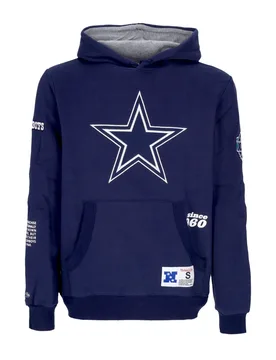 Felpa Cappuccio Uomo Nfl Team Origins Fleece Hoodie Dalcow Navy - Mitchell & Ness - FashionsVida