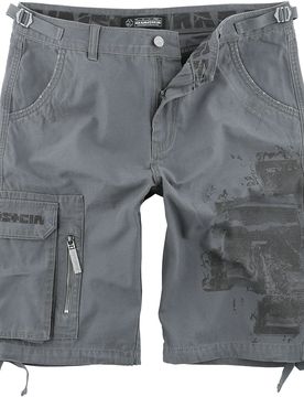 Short - Broken Logo - S bis 5XL - für Männer - Größe 4XL - grau - Lizenziertes Merchandise! - Männer - male