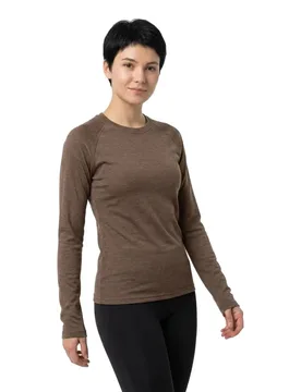 T-shirt à Manches Longues Lena 7676 Brown XL - Lasting - FashionsVida