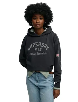 Felpa Con Cappuccio Athletic Essentials Relax Eclipse Navy L