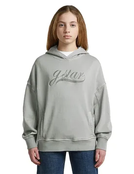 Felpa Con Cappuccio D29796-01 Oversize Grey Alloy 8 Anni - G-Star - FashionsVida