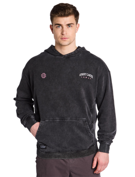 Gage Overhead Uomo - Felpe con cappuccio Nero - Taglia M - Pile di cotone M