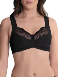 Womens Orely Support Soft Cup Bra - Black Polyamide - Size 36e