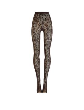 Medias de moda INFINITE ROSE NET dark wood marrón S