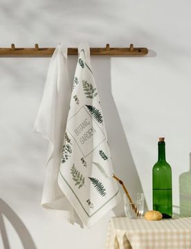 Canovacci da cucina in cotone 2 pack - bianco