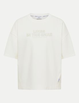 Cecil Kurzarm-Sweatshirt Weiß S