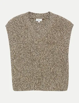 RED LABEL Grobstrick-Pullunder Beige 40 - S. Oliver - FashionsVida