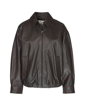 Chaqueta de cuero WKDCOSE marrón 40