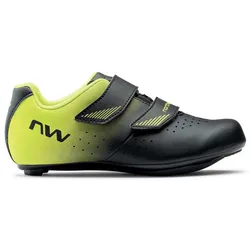 Scarpe Da Strada Core Junior Black / Fluor Yellow