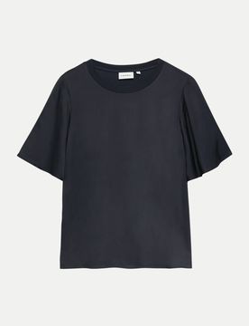 Comma T-Shirt Schwarz 40