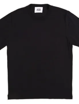 T-shirt M/m Cotone Tecnico AU-5040C 1084 NERO - ALPHA STUDIO - FashionsVida