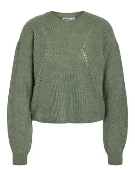 Strickpullover - NMBAILEY L/S O-NECK KNIT NOOS - XS bis XL - für Damen - Größe XL - grün - Frauen - female - Noisy may - FashionsVida