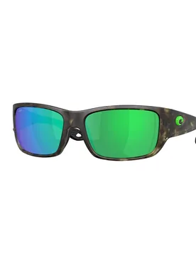 Schoolie Polarized Sunglasses Matte Wetlands Green Mirror 580P/CAT3 Men - Costa - FashionsVida