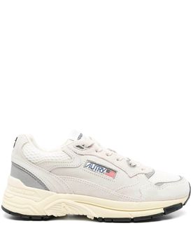 Stylish Mesh and Leather Sneakers for Women