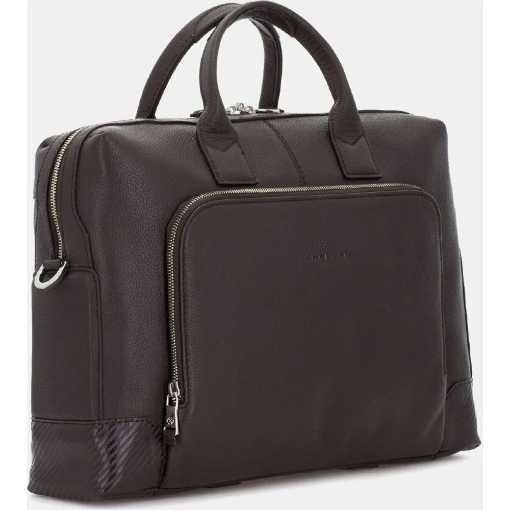 Portadocumentos unisex de piel bovina en con doble compartimento - Scharlau - FashionsVida