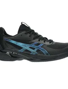 Solution Speed Ff 3 Clay Night Energy Clay Shoes Black / Prism Blue UK 3.5 - Asics - FashionsVida