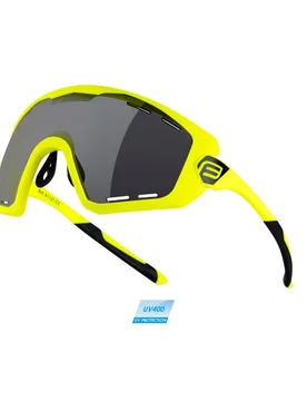Occhiali per bici ciclismo OMBRO PLUS fluo nero - FORCE - FashionsVida