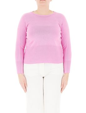 Maglione girocollo cotone ROSA XL