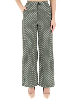 Pantalone a palazzo VERDE MILITARE 46 - EMME MARELLA - FashionsVida