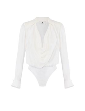 Bluse e camicie donna - camicia a body - avorio