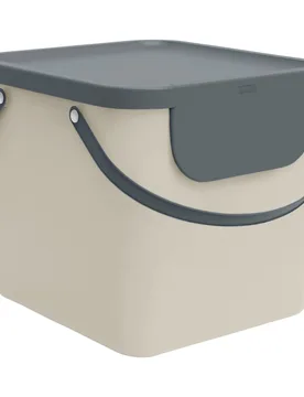 Recycling Müllsystem "ALBULA", 40 l beige - Rotho - FashionsVida