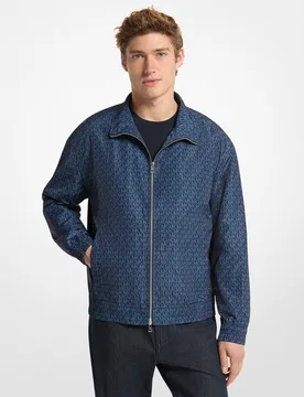 Cazadora de hombre windbreaker con estampado logotipos MK en contraste - Michael Kors - FashionsVida