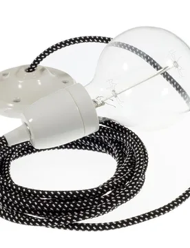 Cables Suspension Luminaire Rt41 Stars 3d 1 M Black / White One Size - Creative - FashionsVida