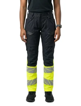 Pantalon De Travail Accelerate Safe 19678 Dark Navy / Hi-Vis Yellow 38 - MASCOT - FashionsVida