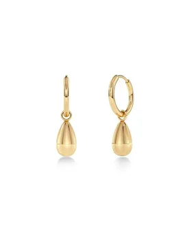 Ohrringe DROP MINI HOOPS Gold gold damen - Edblad - FashionsVida