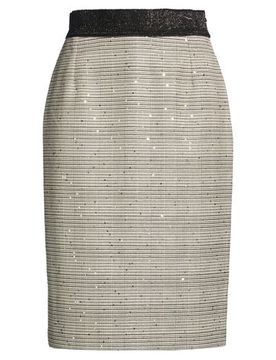 Falda midi Mujer Beige 34,36,38,40 Mujer