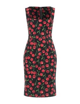 DOLCE&GABBANA Midi-Kleid Damen Schwarz 32,34,36,38 Damen