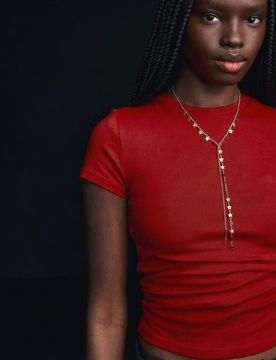 Collier Lariat Étoiles Or