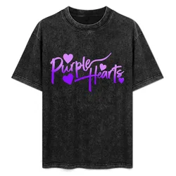 Purple Heart Logo T-Shirt Simple Graphic Design T-Shirt