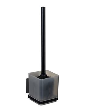 WC-Garnitur „Quadro“ Schwarz Vacuum-Loc®