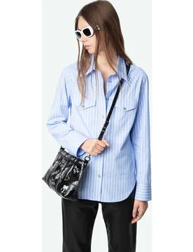 Zadig & Voltaire - Camisa de mujer Thelma a rayas de manga larga - Zadig & Voltaire - FashionsVida