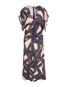Vestido midi Mujer Azul marino 34,36,40 Mujer