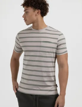 Mens Horizontal Striped T-Shirt - Larsson & Co - FashionsVida