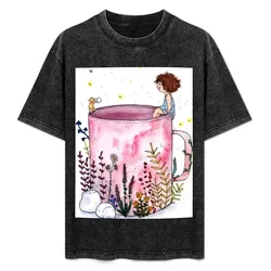Marshmallow Summer Dream T-Shirt Casual Loose Short Sleeve Tee for Men