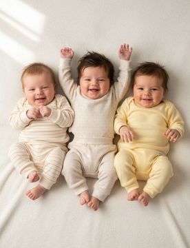 Confezione da 3 paia di pantaloni da tuta - panna