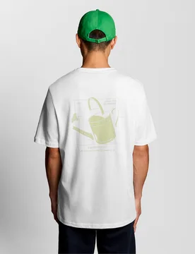 Mens Back Print Graphic T-Shirt - White - Size 2xl - Lyle & Scott - FashionsVida