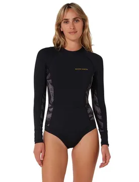 Shorty à Manches Longues Avec Fermeture éclair Au Dos Oceana 2 Mm Black 8