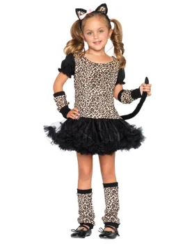 Süsser Leopard Kinderkostüm Wildkatze schwarz-braun - LEG-AVENUE - FashionsVida