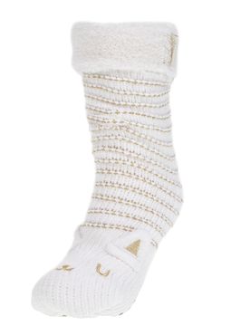 Chaussettes fourrées Chat Ivoire ivoire 39/41