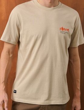 Maglietta con scritta - beige