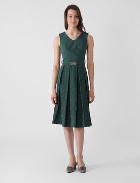 Vestido tradicional CAMILA verde 40