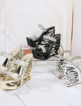 CM Strange Style Women's Sandals Rhinestone Platform Women's Pumps and Heels Butterfly Women's High Heels Sandalias De Mujer - Aliexpress - FashionsVida