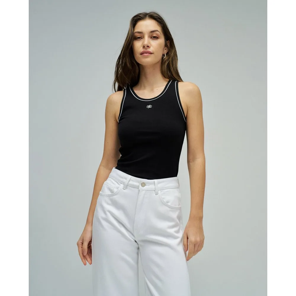 Camiseta básica de mujer con hilos de lúrex - Salsa Jeans - FashionsVida