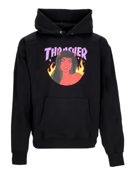Felpa Cappuccio Uomo Roja Hoodie Black - Thrasher - FashionsVida