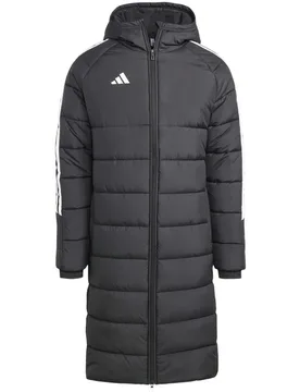 Tiro 24 Long Mantel Herren Fußballjacke, schwarz S - Adidas - FashionsVida