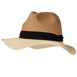 Chapeau fedora noué Noir noué noir Tailleunique